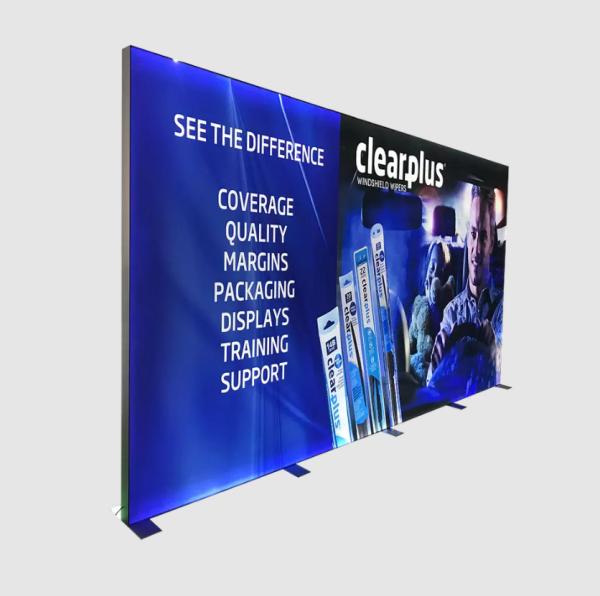 10x10 10x20 Custom Modular Exhibition Stands Backlit Tradeshow Display Tension