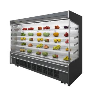 Shop Refrigerated Display Cabinet Multideck Open Chiller With Night Curtain