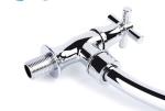 Chromed Plastic Kitchen Tap Water Saving Universal Filter Head Universal Pipe