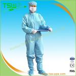 Breathable SPP Non Woven Disposable Coverall With Zip Velcro