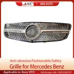 Black Mercedes Vito Front Grill , Friction Resistant Front Grill Replacement