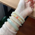 Jade Bracelet For Women Men'S Gifts - Green Jade Protection Healing Crystal