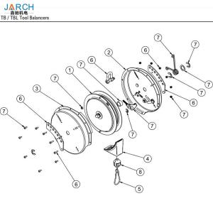 China Hand Tool Balancers Safety Ergonomics Heavy Duty Spring Retractable Tool Balancer For Reduces Tool Damage on sale