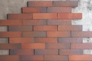 China Outdoor Decorative Thin Clay Bricks Extruded / Sintered For Building Facade factory