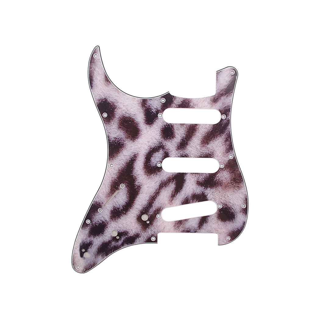 Snake Leopard Printed Acoustic Guitar Pickguard SSS Scratch Plate For Stratocaster Style Guitar