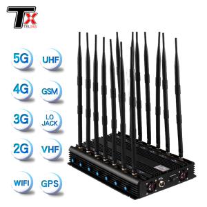 China High Power 14 Way gPS jamming device Radius 20m Used In chemical plant factory