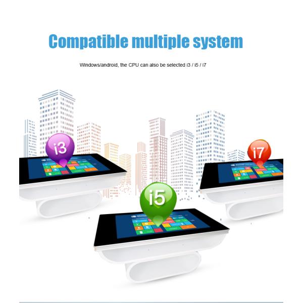 Compatible Multi Touch Screen Table stand 4GB RAM Aluminum frame For Restaurant