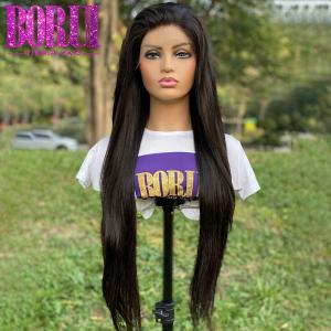 China Wholesale High Quality Virgin Straight Wave Human Hair Lace Frontal Wigs factory