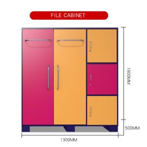 China Bedroom Cold Rolled Steel Storage Cabinet With Doors 0.6mm factory