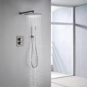 China Concealed Wall Mounted Shower Set Black Finish 0.1-1.6MPa Water Pressure factory