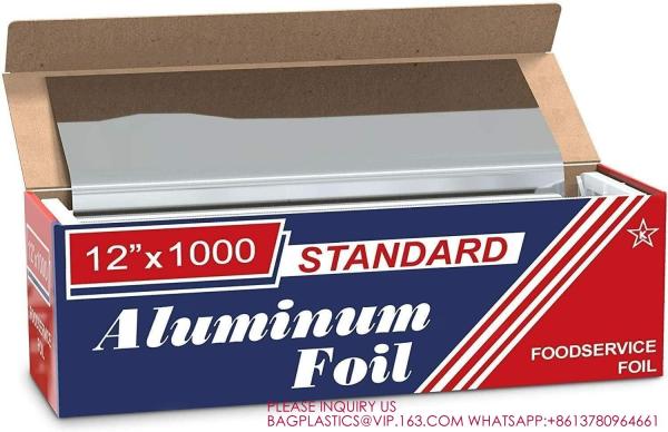 Food Use And Composited Treatment Aluminum Foil Roll Backed Paper Packaging