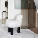 Fabric Leisure Chair Ins Modern Creative Art Alpaca Three Legged Leisure Chair