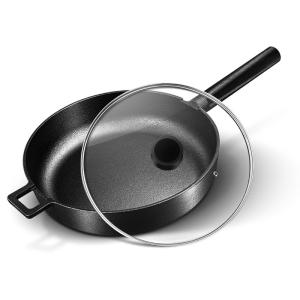 China Oil Less Iron Cast Skillets 28 Inch Non Stick Frying Pan 3.5kg Toxic Less factory