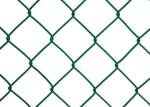 Plastic Coated Chain Link Fence Mesh / Heavy Duty Chain Link Fencing