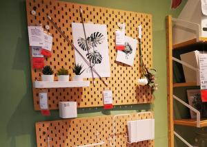 China 12mm Melamine Mdf Perforated Board For Gondola Shelving Furniture factory