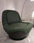 Commercial Light 360° Rotating Chair Cowhide Luxury Office Home