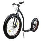 20" Black Big Kick Scooter Steel 700C Alloy Hi-Ten Steel
