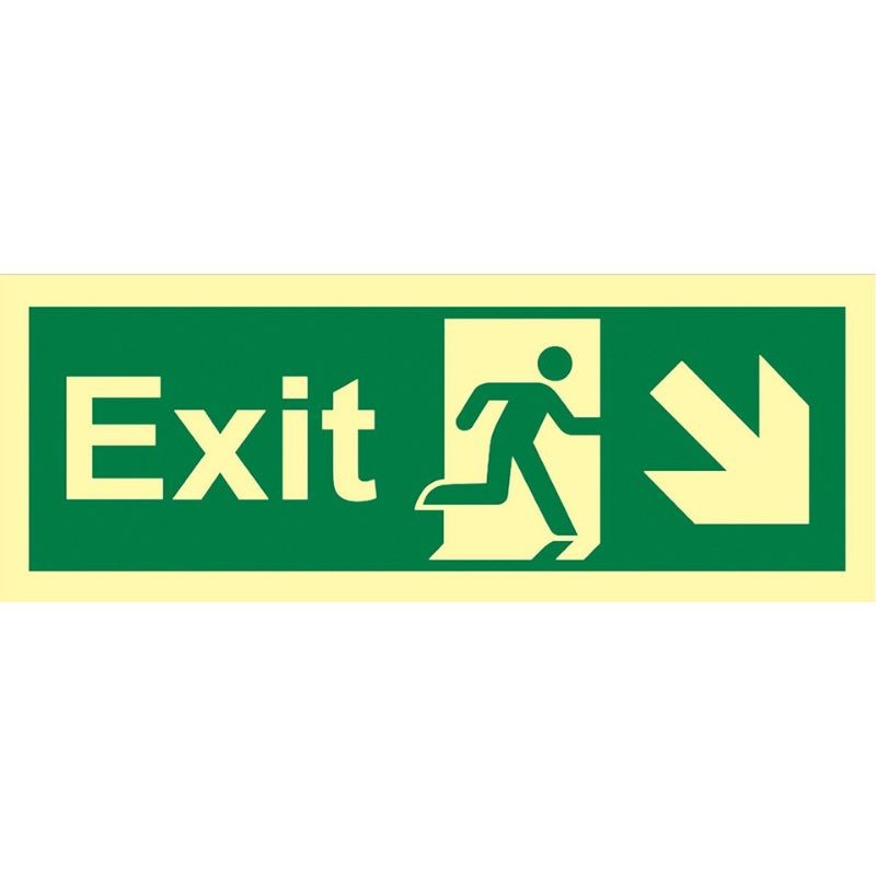 Customizable Photoluminescent Safety Sign No Electricity Customization Upon Request