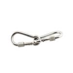 Polished Finish Spring Buckle Aluminum Carabiner Climbing Hook Hardware with