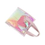 Middle Size Plastic Toiletry Clear Cosmetic Bags Snap Button