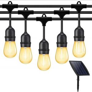 China 8.5M 15 LED Solar Edison Bulb String Lights factory