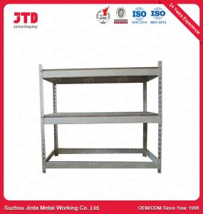 China 3 Layers Boltless Shelving Units 80kg Per Layer Silver 900mm Shelf factory