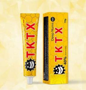 China Yellow TKTX40% Painless Numbing Cream For Micro Needle Painless Tattoo Cream factory