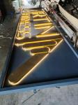 Diy Stainless Steel Shop Metal Logo Led Acrylic Backlit Plate Sign Outdoor