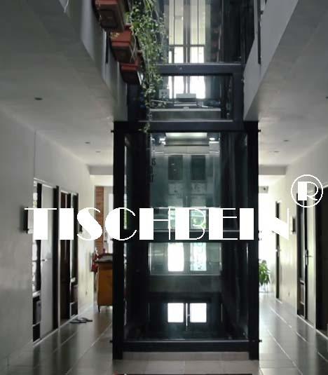 1.75m/s Traction Panoramic Elevator With Hairline St St For Hotel Building