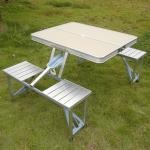 General Portable Space-saving One-piece Camping Table and Chair Set for Outdoor