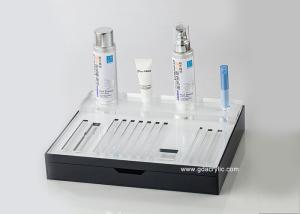 China Black White Clear Acrylic Cosmetic appliances Make up Organizer Display Stand factory