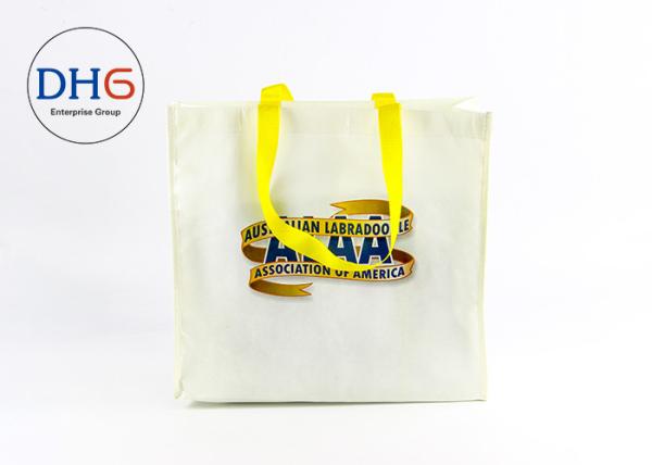 Grocery Stores Custom Non Woven Tote Bags Light Weight Color Silk Screen