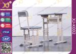 Grey Adjustable Classroom Desk And Chairs For Nigeria Ghana / Educational