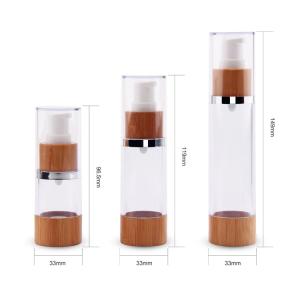 China 0.5oz 30ml Airless Pump Bottles 33/410 Cosmetic Packaging 33mm factory