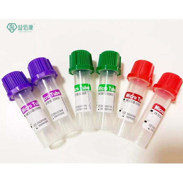 Medical Vacuum Micro Blood Collection Tube 0.25ml 0.5ml 1ml