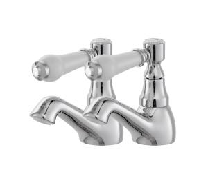 China Chrome Finish Two Handle Mixer Tap Bathroom Shower Faucets factory