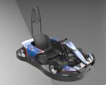 Adult 3000RPM Electric Racing Go Kart With 4130 CrMo Frame Ride On