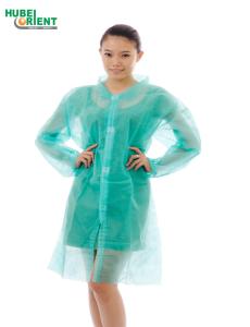 China PP/SMS/MP/Tyvek Disposable Lab Coat Medical Non Woven Labcoats With Velcro For Nurse Hospital factory