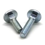 1/4 Thread Square Neck Carriage Bolt SAE J429 Grade 2 Blue Zinc Plated