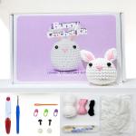 Cute Bunny Crochet Kit DIY Crafts Knitting Tool Kit For Beginners