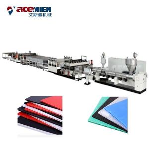 China Corrugated Plastic Sheets Extrusion Line , Polypropylene Hollow Fluted Sheet Machine factory