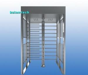 China Electromagnet Lock Full Height Turnstile Gate Bi Directional Semi Automatic Type factory