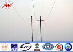 138 KV Anti Corrosion Conical Steel Utility Pole With 30000m Aluminum Conductor