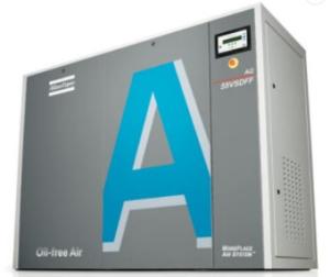 China 55kw Oil Free Atlas Screw Air Compressor Water Injected AQ 55 VSD factory
