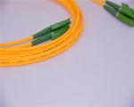 Duplex 3.0mm Fiber Optic Jumper Cables E2000 APC To E2000 APC Yellow Color