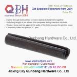 QBH Slotted Spring Pins Carbon Steel ZP/YZP/PLAIN/BLACK/HDG Dacromet Geomet