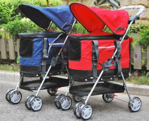 China 46x84x94cm Removable Liner Storable Foldable Pet Stroller on sale
