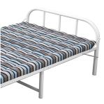 Portable Sturdy Frame Metal Single Bed With Mattress Wear Resistant ISO9001