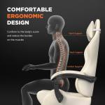 Modern Design Gaming Chair with Vintage PU Leather and Massage 19"D x 27"W x 50