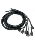 10A-13A Current Rating American Power Cord With NEMA 5-15P End Free Type
